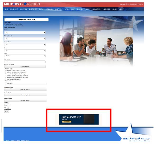 Banner Advertisement Display